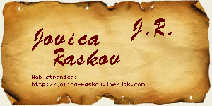 Jovica Raškov vizit kartica